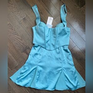 Oh Polly Satin Corset Dress Size 4 nwt